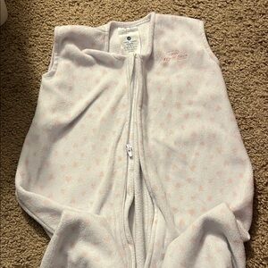 Halo Fleece Toddler Sleep Sack (w/feet) in Pink Dot